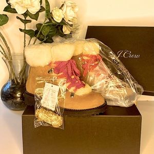 Nordic Genuine Shearling Cuff Winter Boot